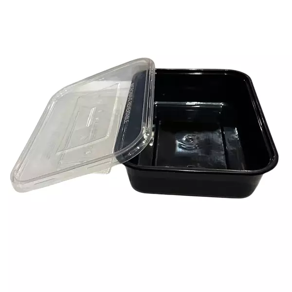 GENERIC Rectangle Plastic Container 500 ml (Pack of 300)