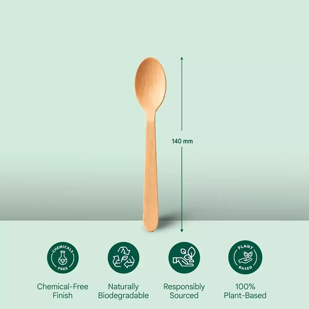 eco-aaroyaa-disposable-wooden-spoon-natural-brown-14-cm-length-for-hot-cold-foods-pack-of-100-pcs