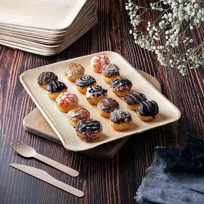 UMBRELLA CORPORATION 140 mm Disposable Cake Cutting Knife Wooden Body  for Parties, Weddings, Events (Pack of 100)