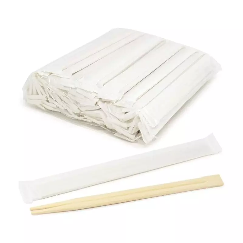 UMBRELLA CORPORATION 210 mm Disposable Bamboo Wooden Chopsticks  for Parties, Weddings, Events (Pack of 100)