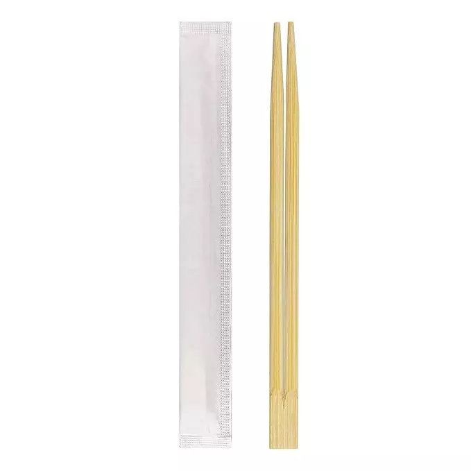 UMBRELLA CORPORATION 210 mm Disposable Bamboo Wooden Chopsticks  for Parties, Weddings, Events (Pack of 100)