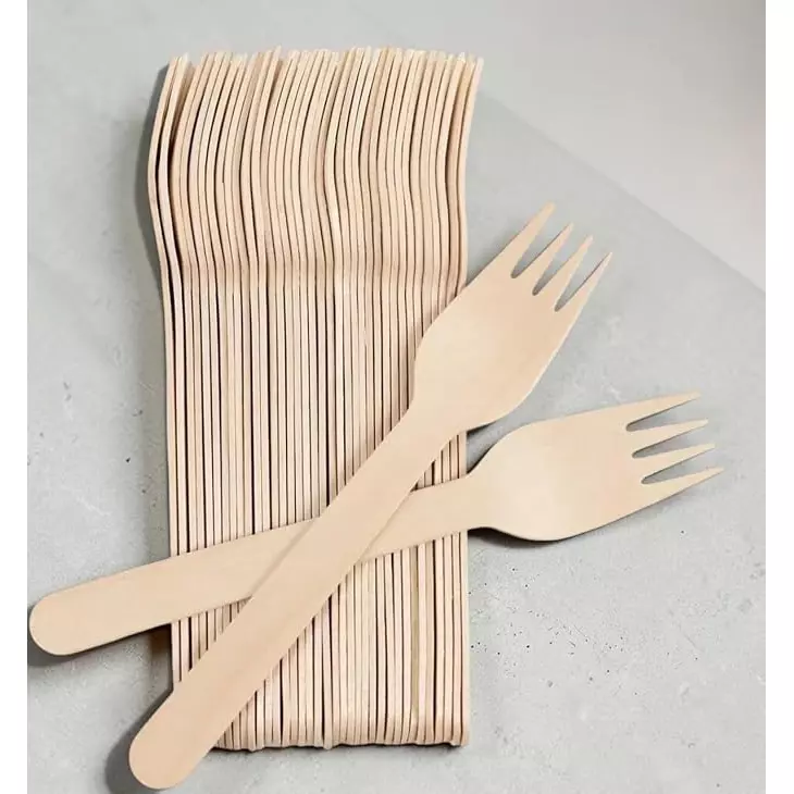 eco-aaroyaa-fork-disposable-wooden-fork-spoon-natural-brown-14-cm-length-for-hot-cold-foods-pack-of-100-pcs