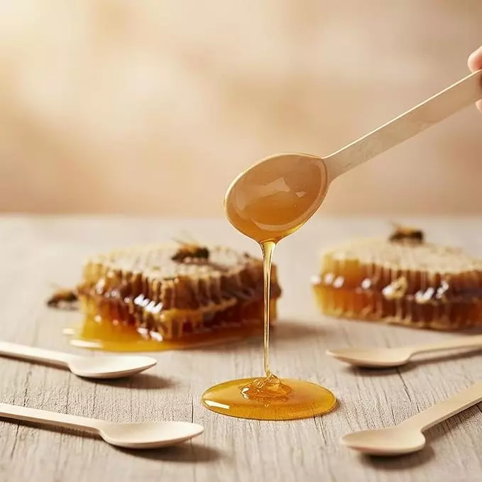 UMBRELLA CORPORATION 160 mm Disposable Spoons Wooden Body  for Parties, Weddings, Events (Pack of 100)