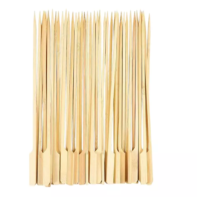 UMBRELLA CORPORATION 16 inch (406.4 mm) Disposable Bamboo Paddle Skewers  for Parties, Weddings, Events (Pack of 100)