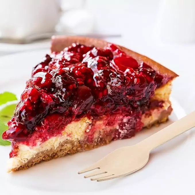 UMBRELLA CORPORATION 160 mm Disposable Wooden Forks  for Parties, Weddings, Events (Pack of 100)