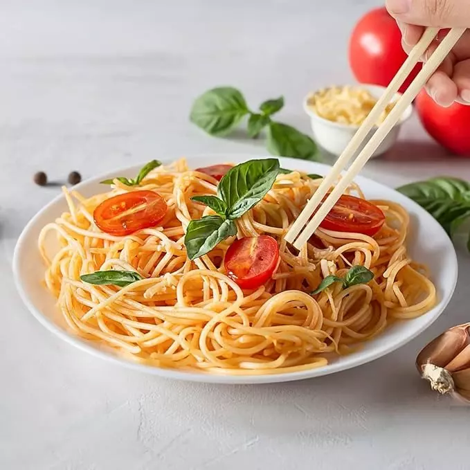 UMBRELLA CORPORATION 230 mm Disposable Bamboo Wooden Chopsticks  for Parties, Weddings, Events (Pack of 100)