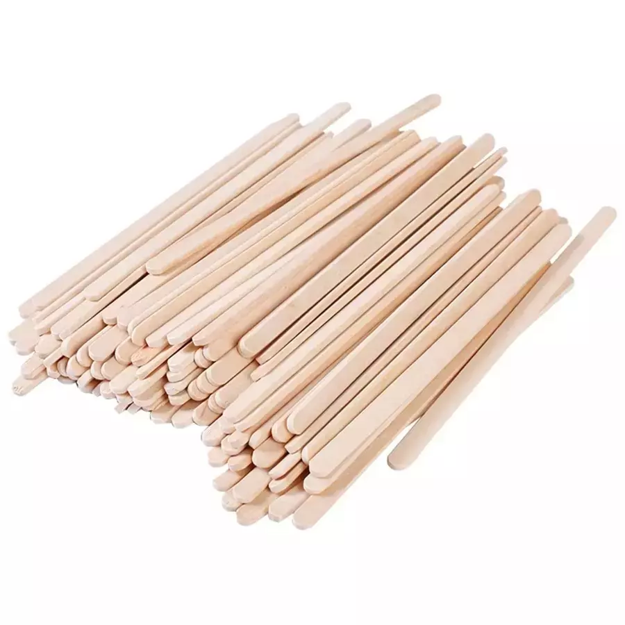 GENERIC Disposable Wooden Coffee Stirrer Stick Mixer for Beverages Brown (Pack of 500 x 5 Pcs )