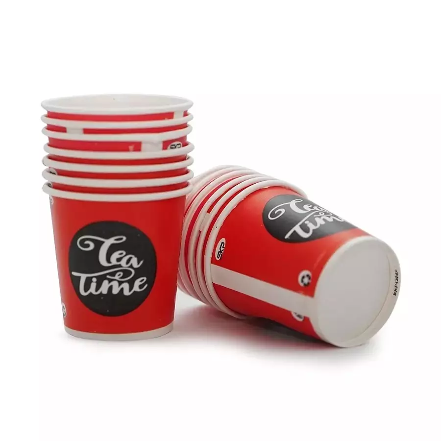 Generic 100 ml Disposable Coffee Cup Red (Pack of 1600 Pcs)