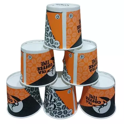 RFP Print Paper Cup 200 ml Heavy Quality Multi Design, RFP-10 (Pack of 4500)