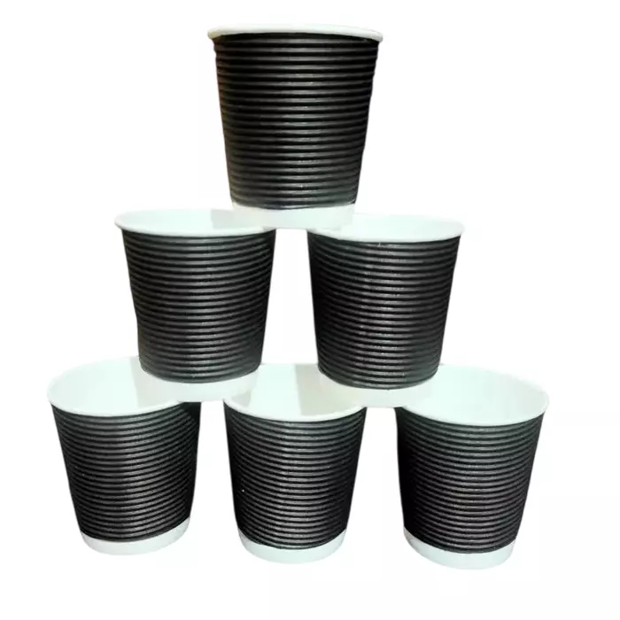 RFP Antique Ripple Paper Cup 200 ml Multi Design, RFP-16 (Pack of 1500)