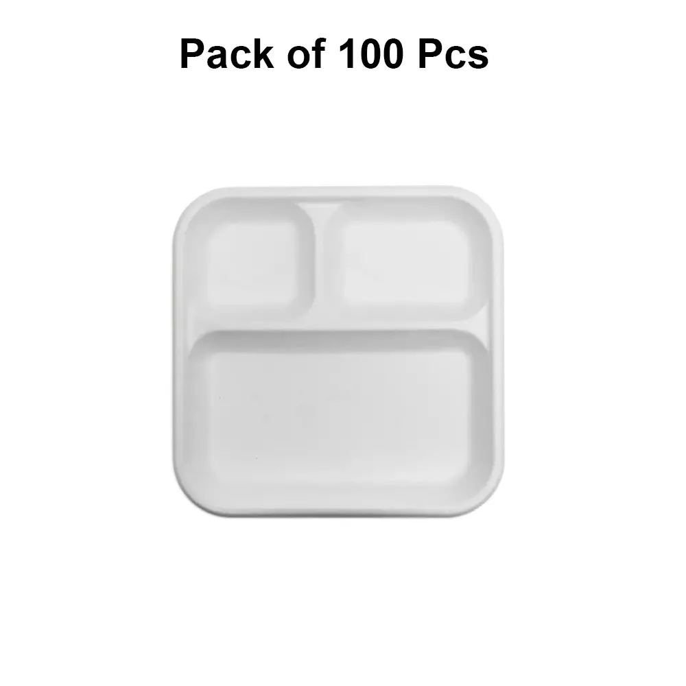 eco-infinity-sectioned-disposable-plate-rectangular-white-3-compartments-2286-mm-9-inch-plate-size-pack-of-100