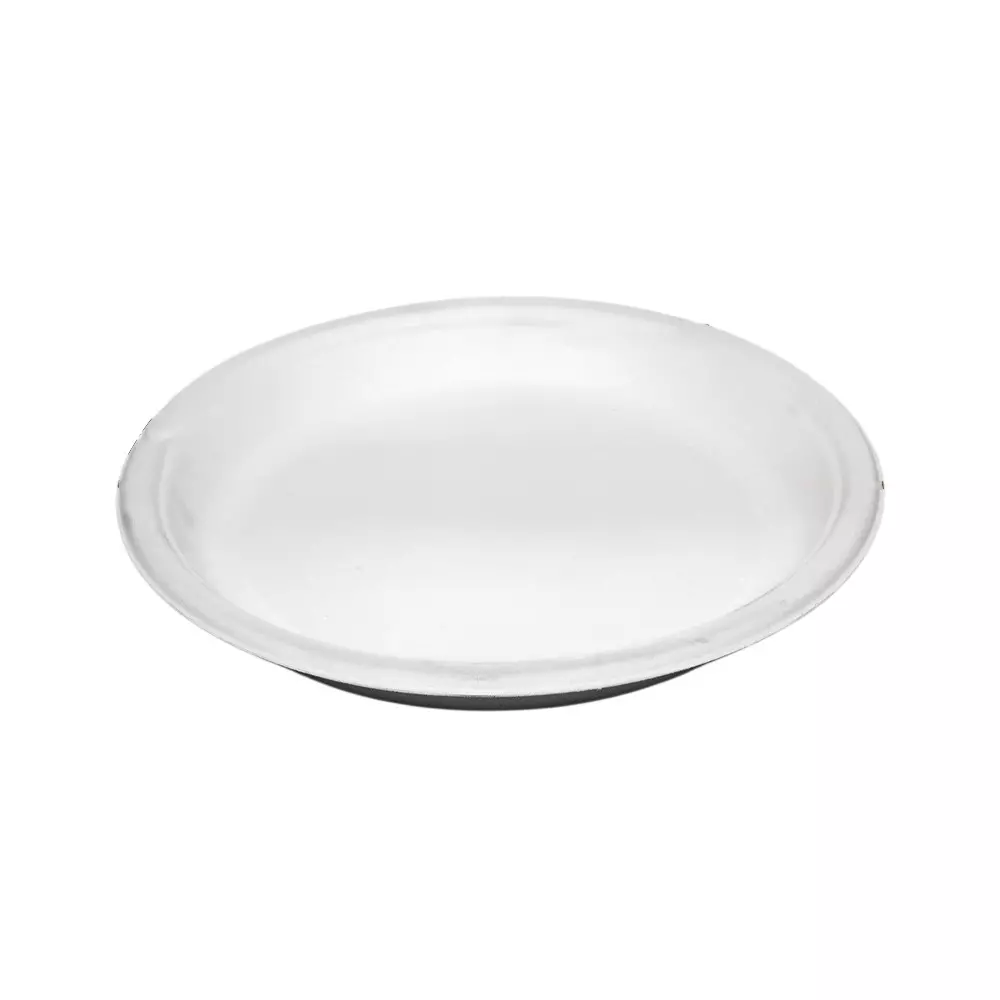 Eco Infinity Disposable Plate Round Shape White Sugarcane Bagasse 12 Inch (30.48 cm) Size for Serving Snack & Dinner Foods, (Pack of 25 Pcs)
