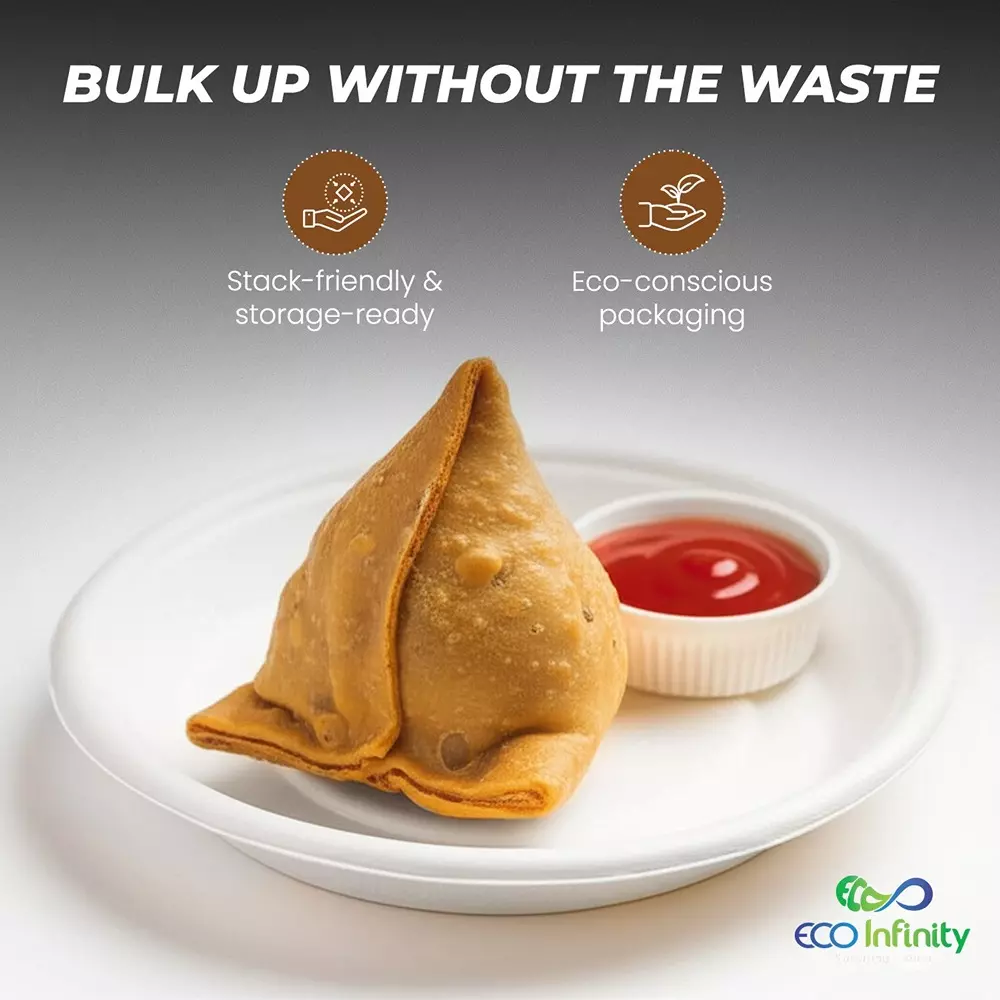 eco-infinity-disposable-plate-round-shape-white-sugarcane-bagasse-12-inch-3048-cm-size-for-serving-snack-dinner-foods-pack-of-25-pcs
