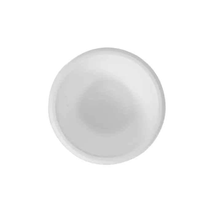 Eco Infinity Disposable Bowl Round Shape White Sugarcane Bagasse 180 ml Capacity for Serving Snack & Dinner Foods, (Pack of 100 Pcs)