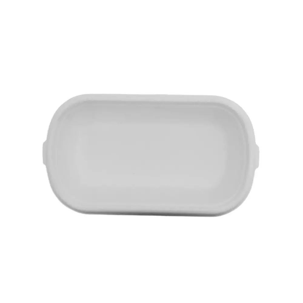 Eco Infinity Disposable Serving Bowl Oval White 208 mm Length 500 ml Capacity (Pack of 100)