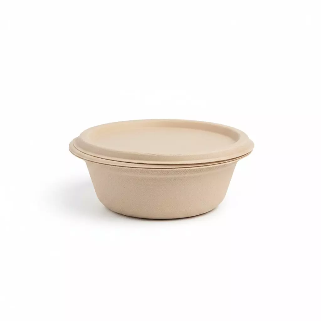 Origami Pulp 25 Bowls 101 mm (4 inch) Biodegradable & Eco-friendly Sugarcane Paper White, 584 (Pack of 6 Packets)