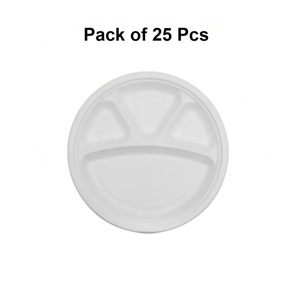 eco-infinity-sectioned-disposable-plate-round-white-4-compartments-3048-mm-12-inch-plate-size-pack-of-25