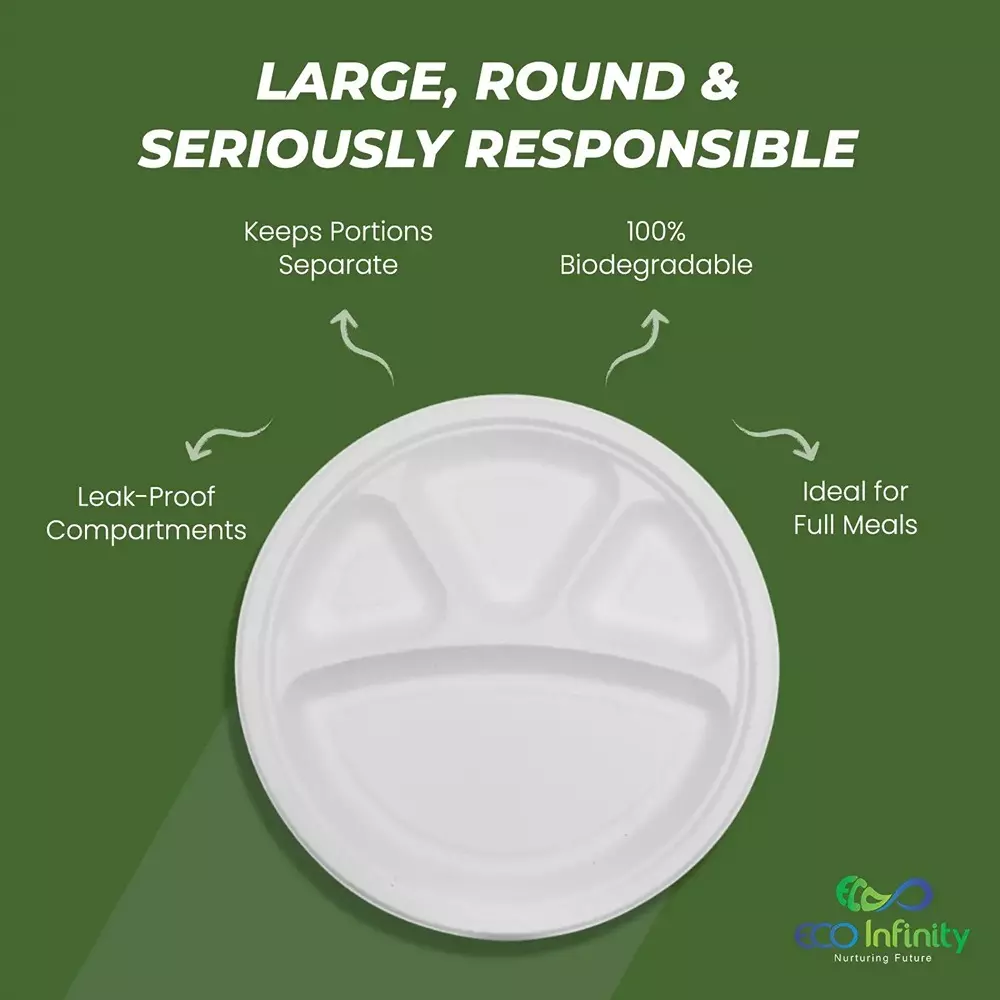 eco-infinity-sectioned-disposable-plate-round-white-4-compartments-3048-mm-12-inch-plate-size-pack-of-25