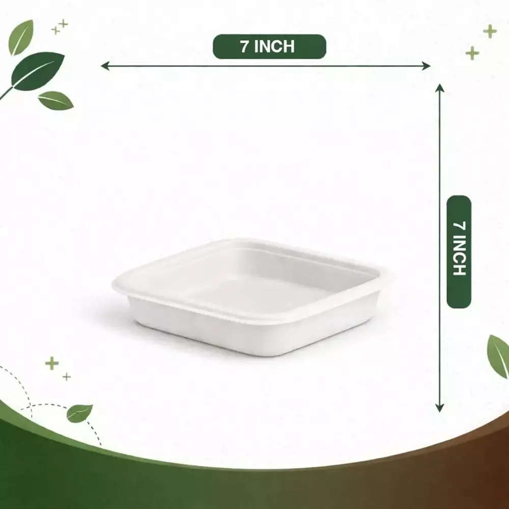 eco-aaroyaa-1-compartment-disposable-plate-sugarcane-bagasse-matte-finish-white-square-shape-7-inch-1778-cm-size-for-serving-snack-dinner-foods-pack-of-50-pcs