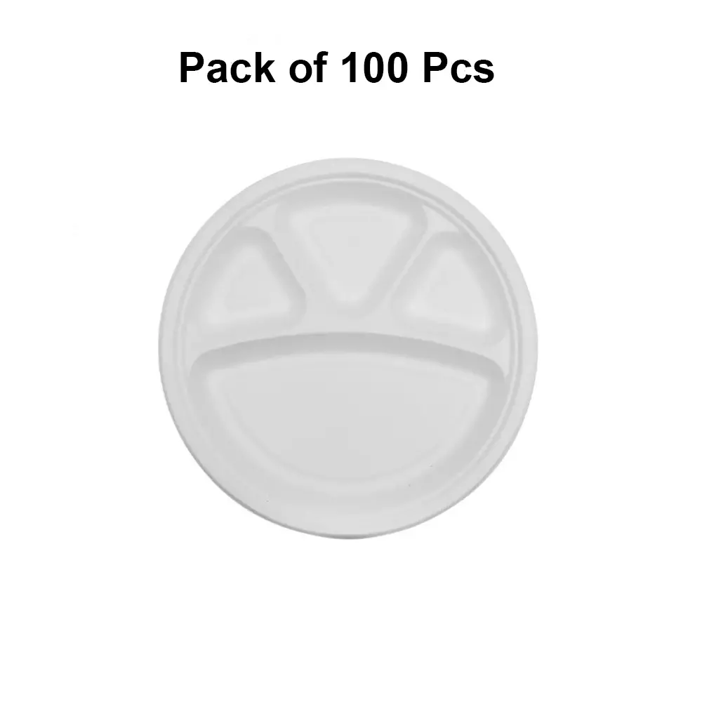 eco-infinity-sectioned-disposable-plate-round-white-4-compartments-3048-mm-12-inch-plate-size-pack-of-100