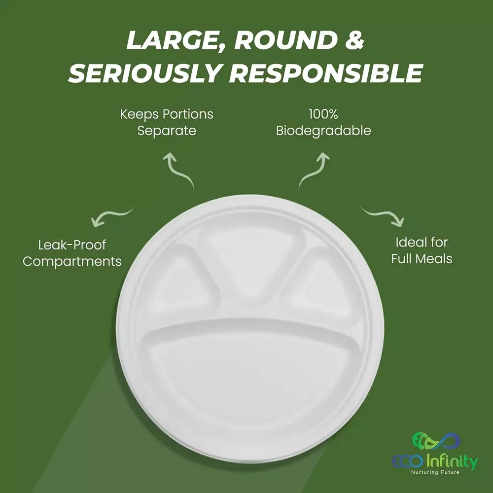 eco-infinity-sectioned-disposable-plate-round-white-4-compartments-3048-mm-12-inch-plate-size-pack-of-100