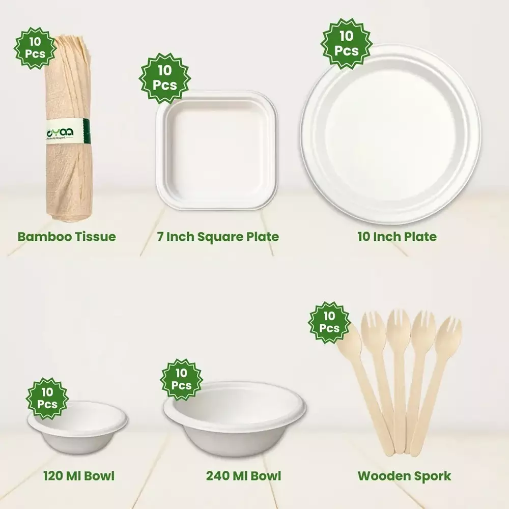 eco-aaroyaa-insta-party-pack-sugarcane-bagasse-smooth-finish-white-for-10-people-serving