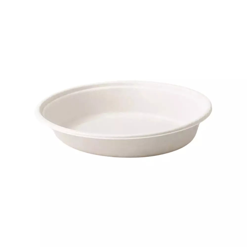 Eco Aaroyaa Disposable Burrito Bowl with Lid Sugarcane Bagasse White for Salads, Rice Bowls, Noodles, Burritos & Takeaway Meals, (Pack of 25 Pcs)
