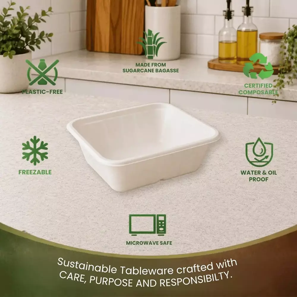 eco-aaroyaa-container-with-lid-sugarcane-bagasse-white-750-ml-capacity-for-serving-snack-dinner-foods-pack-of-25-pcs
