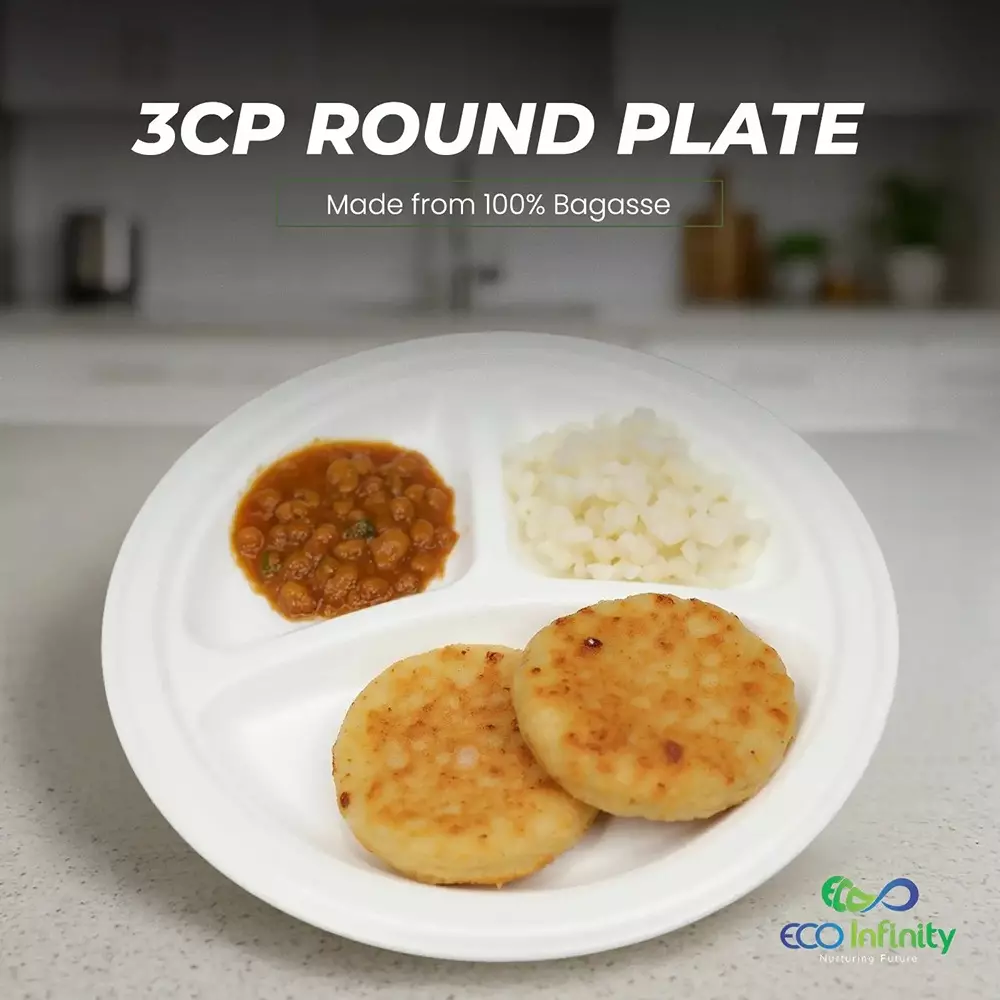 eco-infinity-sectioned-disposable-plate-round-white-3-compartments-2286-mm-9-inch-plate-size-pack-of-100