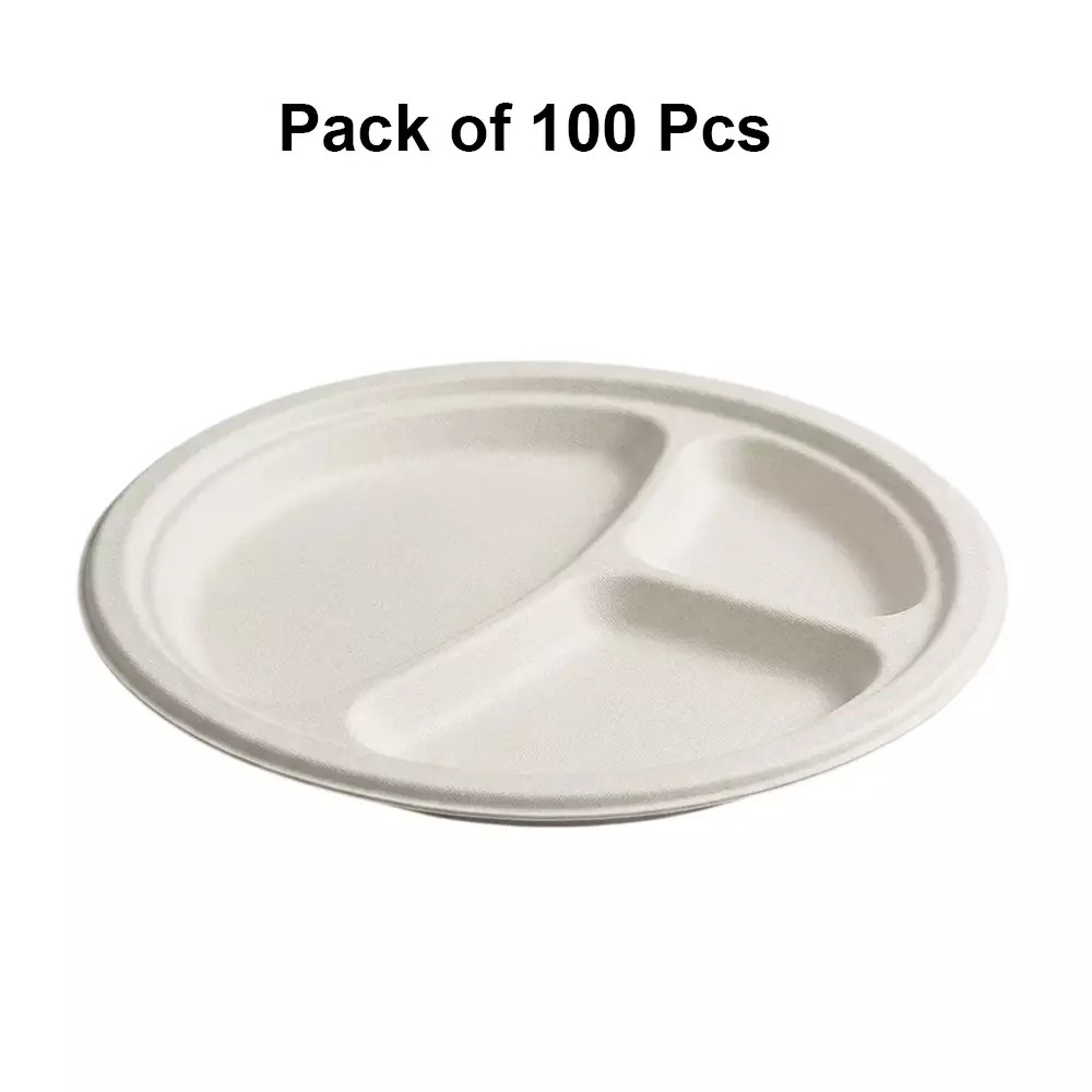 eco-infinity-sectioned-disposable-plate-round-white-3-compartments-254-mm-10-inch-plate-size-pack-of-100