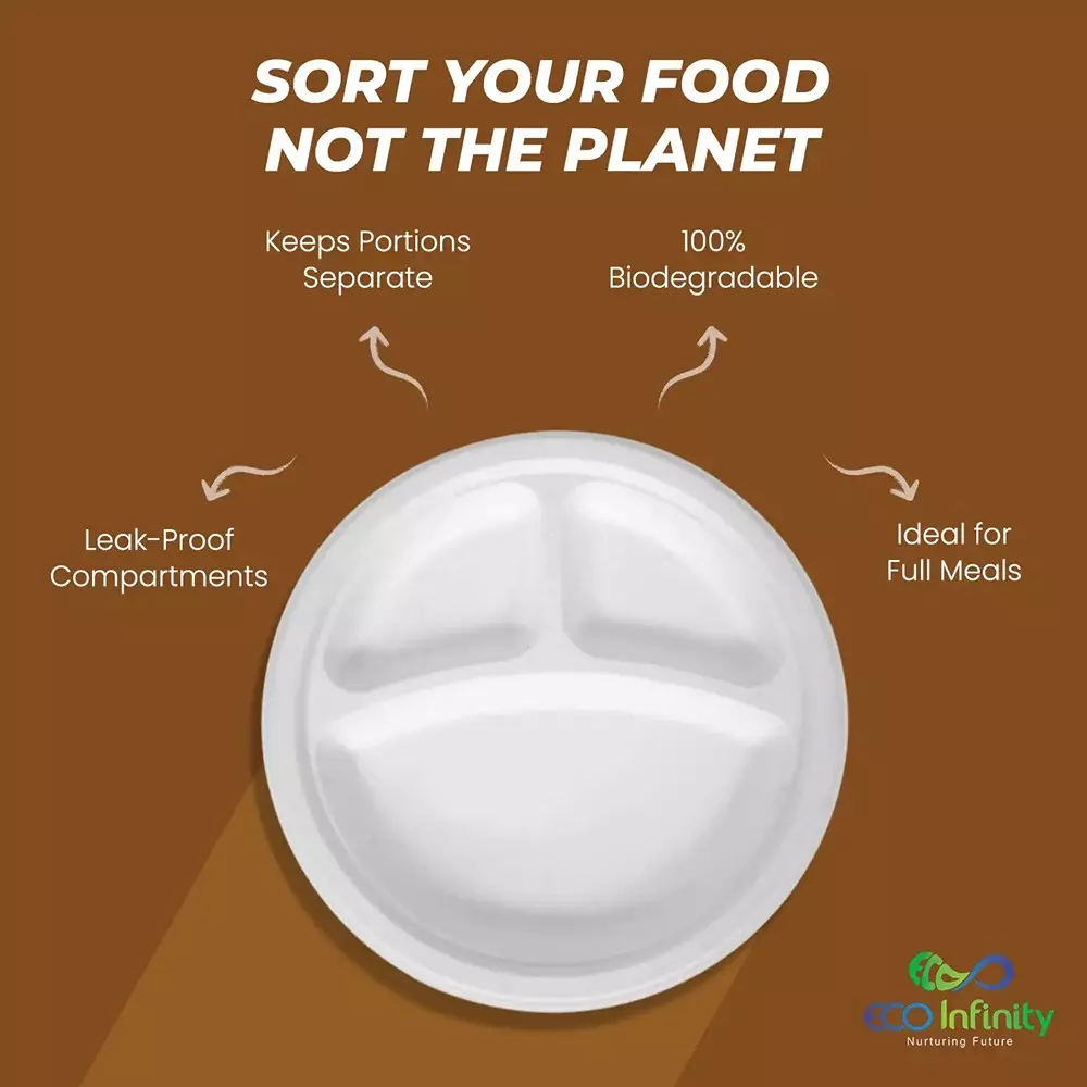 eco-infinity-sectioned-disposable-plate-round-white-3-compartments-254-mm-10-inch-plate-size-pack-of-100