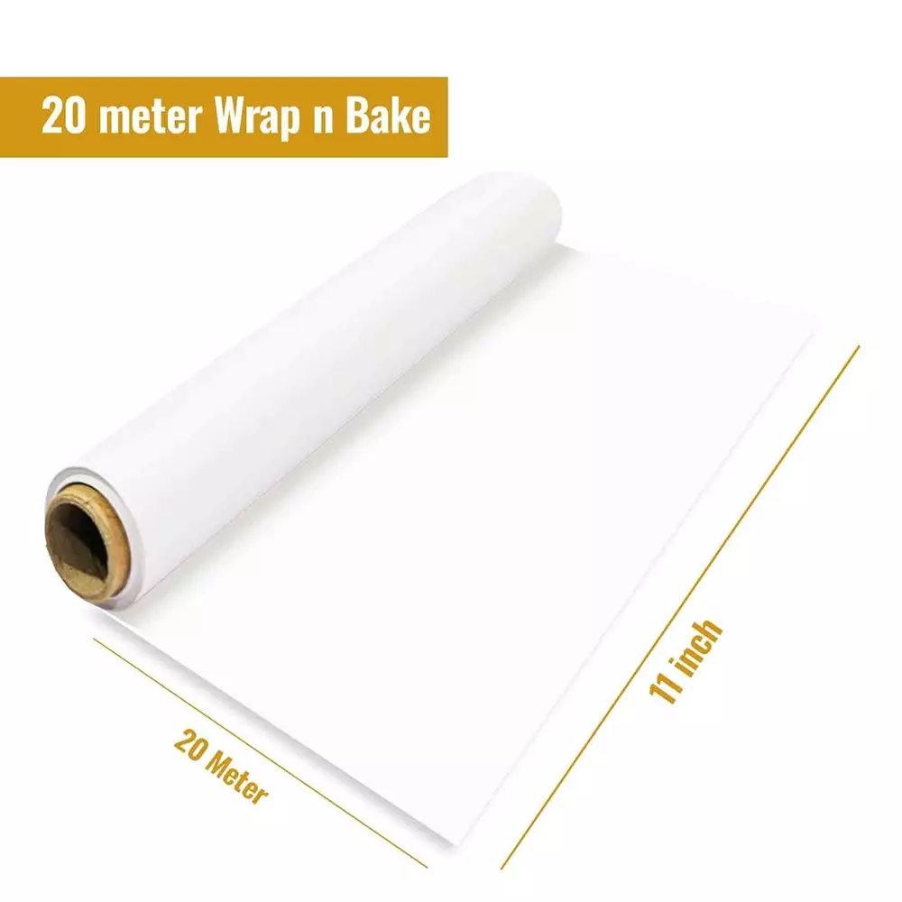 Imvelo Wrapping n Baking Paper Roll 20 m Length Eco-Friendly White (Pack of 49 Rolls)