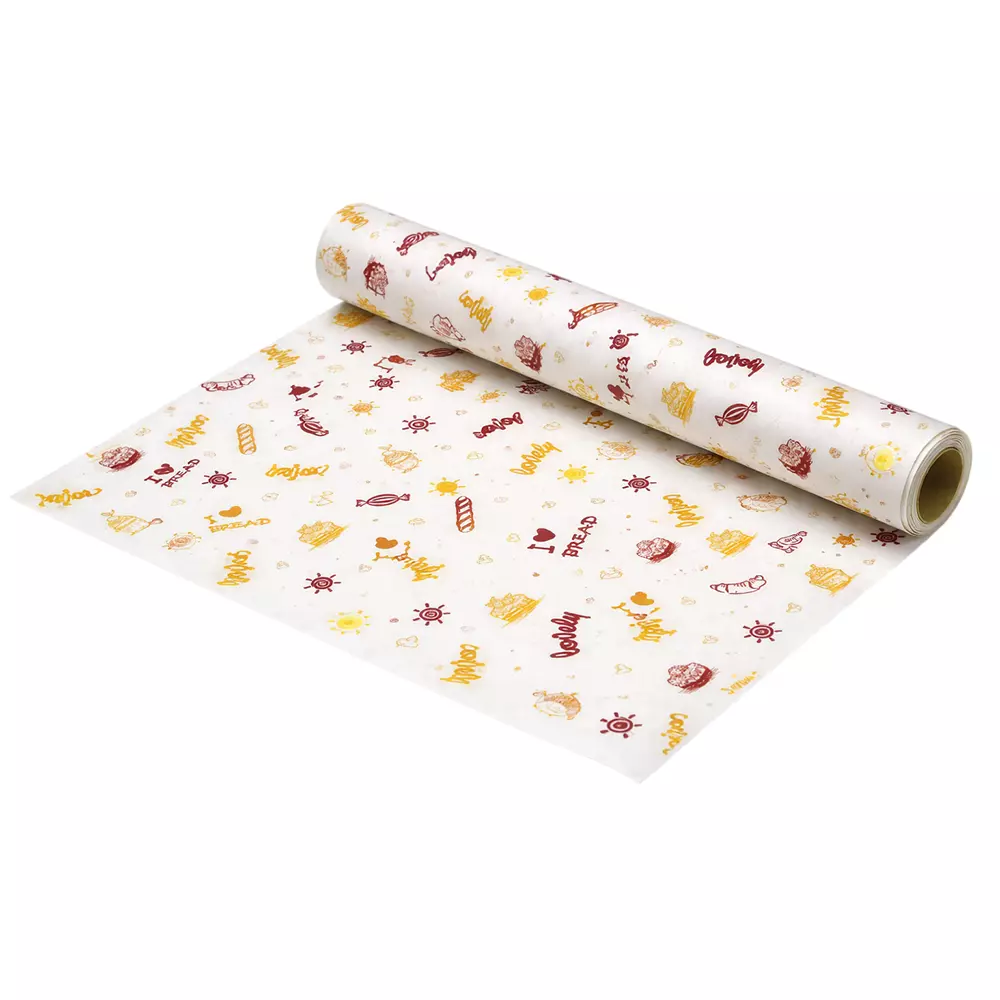 GENERIC Wax Paper Food 30x30 cm Assorted (Pack of 100 Sheets)