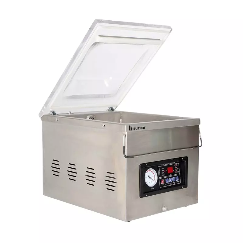 Butler Table Top Vacuum Packing Machine 1.5 kW Power Rating and 400 mm Sealing Length, DZ 400T Premia