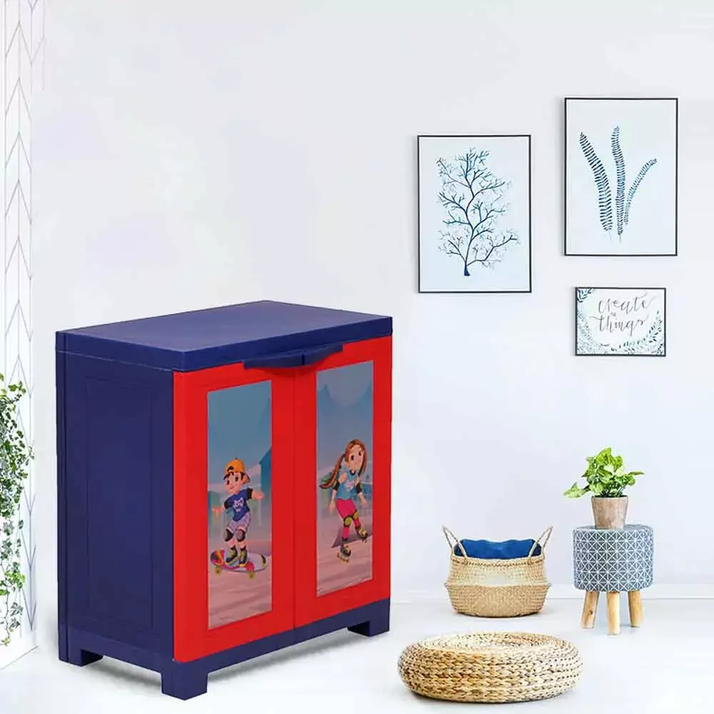 supreme-plastic-almirah-redblue-no-of-doors-2-fusion-kidz-junior