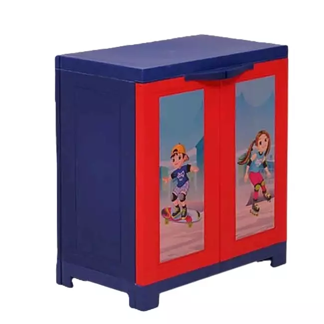 SUPREME Plastic Almirah Red/Blue No. of Doors 2, FUSION KIDZ JUNIOR