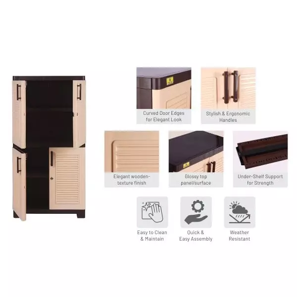 italica-4-feet-12192-cm-plastic-storage-cabinet-brown-and-almond-color-5514