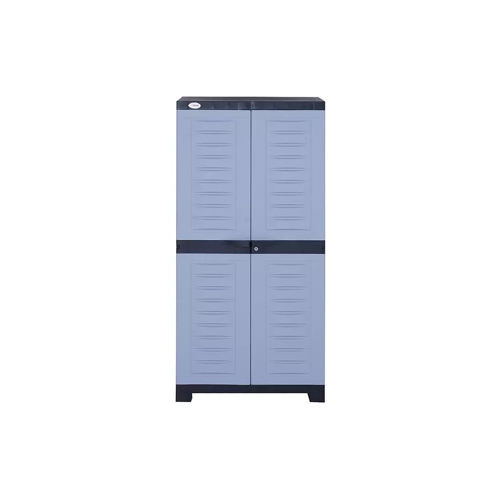 SUPREME Fusion-02 3 Shelves Cabinet Rectangular Charcol & Sky Grey Medium 11.19 Kg