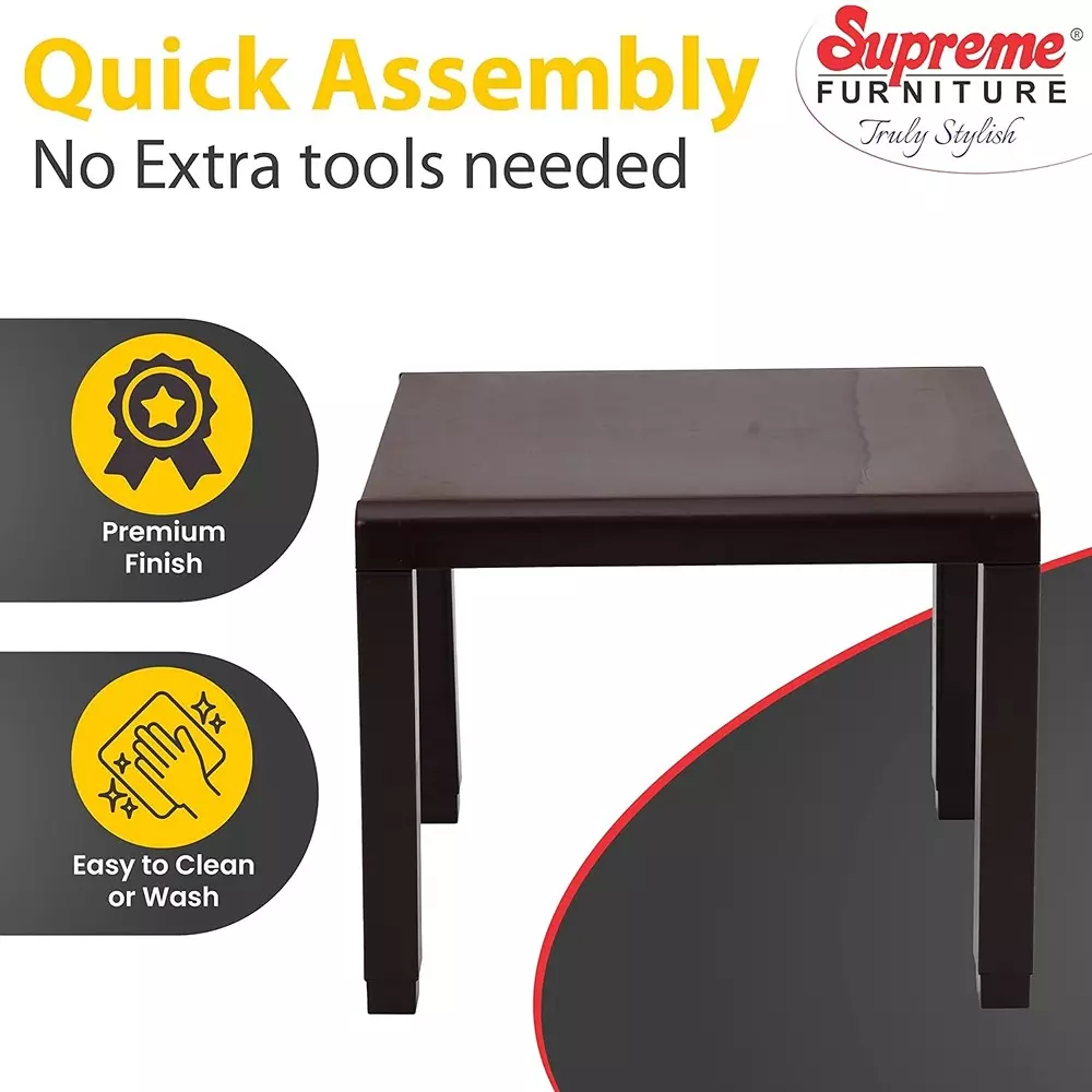 SUPREME Zeta Study Table With Storage 810.26 mm (31.9 inch) Depth Plastic Globus Brown