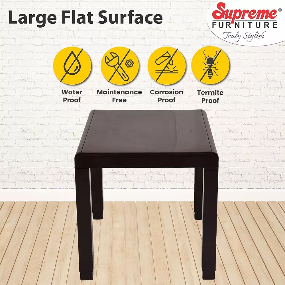 SUPREME Zeta Study Table With Storage 810.26 mm (31.9 inch) Depth Plastic Globus Brown