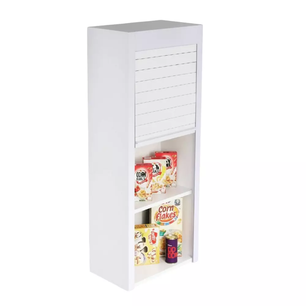 Harrison Rolling Shutter PVC White 600 mm (24 Inch) for Overhead/Wall Cabinets, 1680