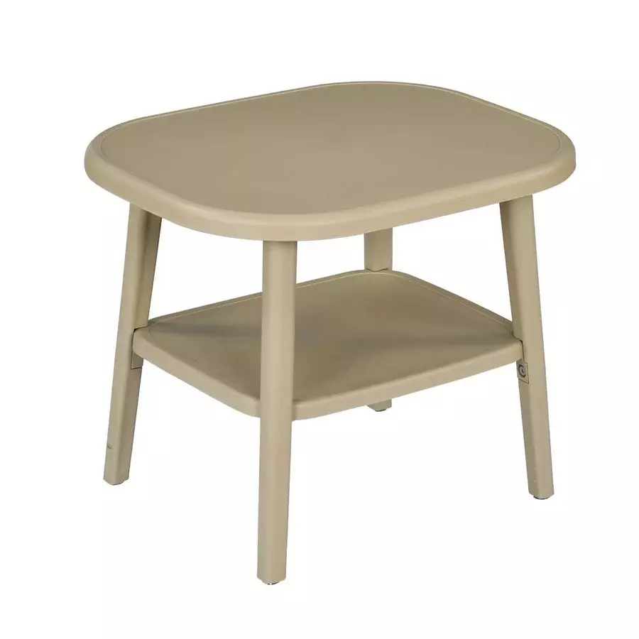 Nilkamal Arena Plastic Side Table Luxury Beige Color
