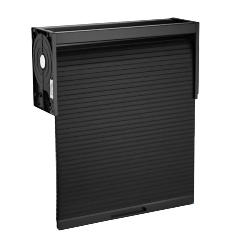 Harrison Rolling Shutter PVC Black 450 mm (18 Inch) for Overhead/Wall Cabinets, 1664