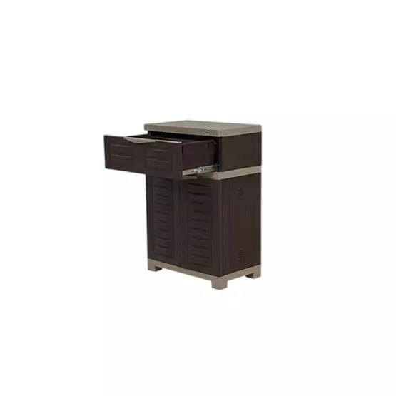 SUPREME Plastic Almirah Globus Brown No. of Doors 2, FUSION SR-01 TDR 1