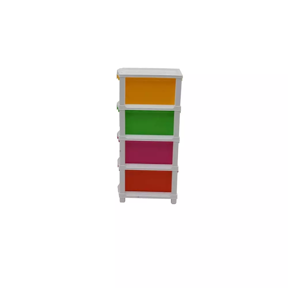 SUPREME Chest Trolly Storage 4 Drawers Virgin Plastic Legs Multicolor 3.5 Kg