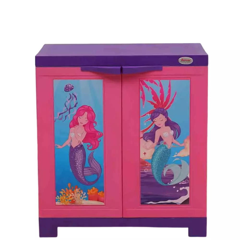 SUPREME Plastic Almirah Pink/Violet No. of Doors 2, FUSION DOLL MINI