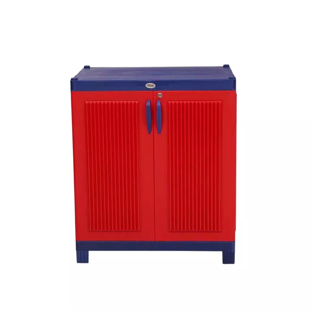 SUPREME Plastic Almirah Red/Blue No. of Doors 2, OCTAVE