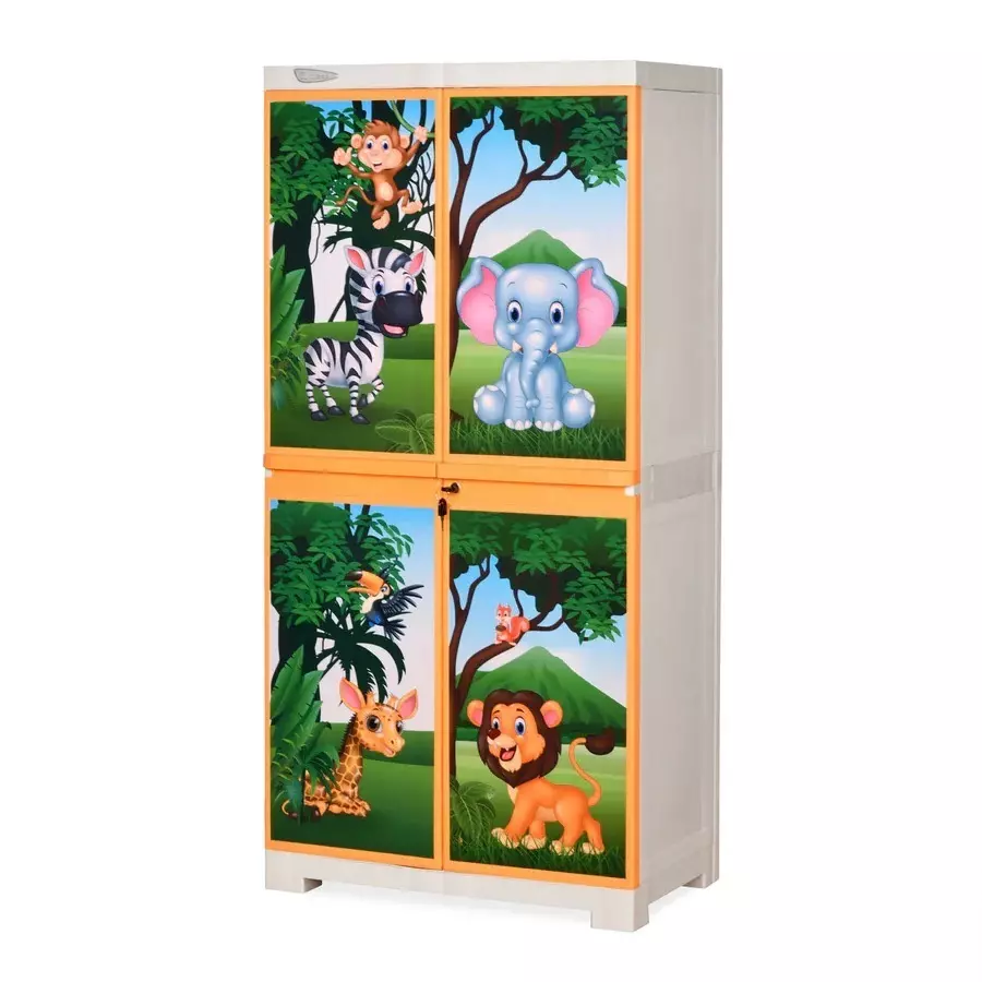 nilkamal-fmm-jungle-theme-mini-plastic-cabinet-beach-pastel-orange-color