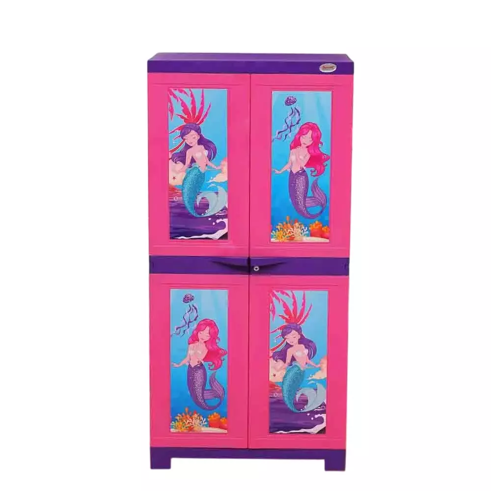 SUPREME Plastic Almirah Pink/Violet No. of Doors 2, FUSION DOLL MAXI