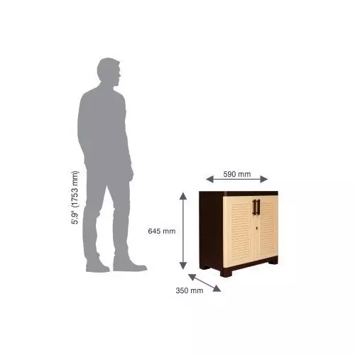 italica-2-feet-6096-cm-plastic-storage-cabinet-brown-and-biscuit-color-5512